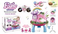 Jeu de maison magique de jardin féerique éducatif avec jouets en plastique 26 cm, thème métiers, pour garçons et filles