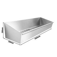 Plateau à frites en acier inoxydable commercial, résistant à la rouille, plat de service en métal pour les restaurants de restauration rapide et les services de traiteur