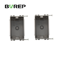 Boîtier de jonction PVC 1 module homologué BAREP ETLus UL94 V0 pour câblage de prises et interrupteurs résidentiels et commerciaux aux États-Unis
