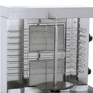 COMMERCIAL 2 BRÛLEUR GAZ PROPANE Tournant Vertical Poulet de chair Shawarma Gyro Doner Grill Kebab Tacos <span class=keywords><strong>Al</strong></span> Pastor Machine - Product Image 3