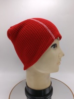 Bonnet unisexe automne-hiver, uni, doux, extensible, fin, long, en polyester gaufré, lavable en machine