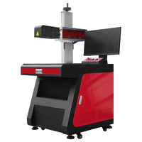 Nueva Máquina de Marcado Láser CO2 Giratoria de Escritorio, CNC de Sobremesa con Enfriamiento por Agua/Aire, Compatible con DXF/PLT para Grabado y Codificación en Cuero/Tela/Metal