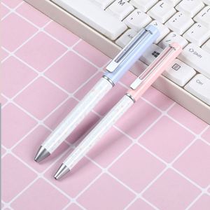 Cute Couple Blue and Pink Metallic Ballpoint <b>Pen</b> with Custom Logo 0.5mm Writing Width Wholesale for Schools and Office Use - Product Image 5