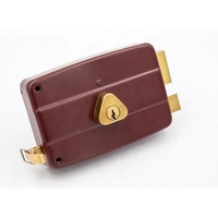 Haute qualité nouvelle sécurité en alliage de Zinc nuit loquet jante maison porte serrure de porte avec clé pérou serrure avec cylindre en laiton porte jante serrure