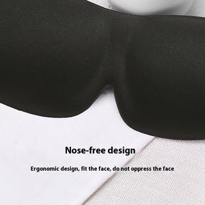 Masque pour les yeux 3D stéréo bloquant, unisexe, sans nez, pour la pause déjeuner, le sommeil, logo imprimable, masque pour les yeux pour les voyages, le camping - Product Image 5