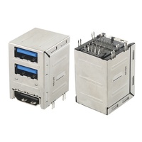 Connecteur de prise USB 3.0 + HDMI haute définition double couche pour femme, neuf et en stock, référence UEA11191-DFH1-4F