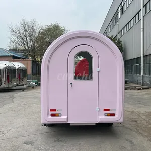 Camion de restauration mobile électrique pour hot-dogs et café, style USA, couleur violette, pour la vente de snacks de rue - Product Image 5