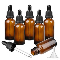 Flacons compte-gouttes en verre ambré de qualité supérieure 10ml 20ml 30ml pour huiles essentielles et cosmétiques de luxe avec emballage en boîte cadeau