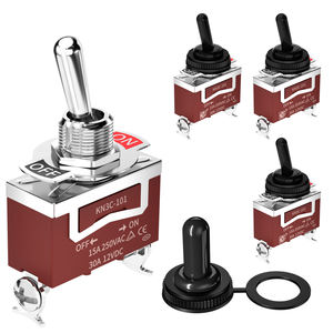 30A 12vdc spst 2पिन टॉगल स्विच ऑन-ऑफ 2wd 12v वॉटरप्रूफ धातु भारी शुल्क टॉगल स्विच - Product Image 1