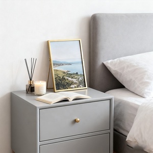 Cornice in vetro 6 colori stampati oro Display Stand in metallo cornice per foto con copertura in vetro da tavolo per la decorazione domestica - Product Image 3