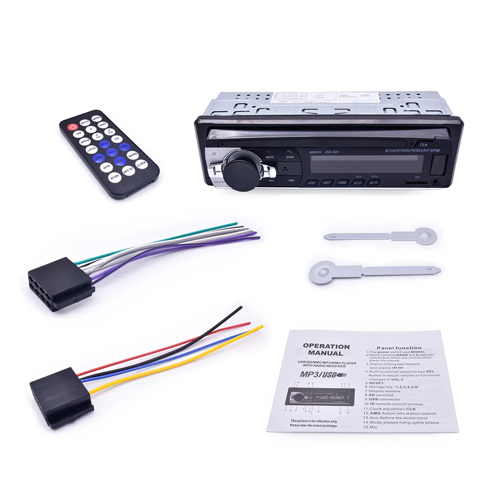 SZDALOS 1 Din BT 2.0 accessori per lettore MP3 corto per veicoli AUX EQ doppio altoparlante Stereo USB FM autoradio PolarLander