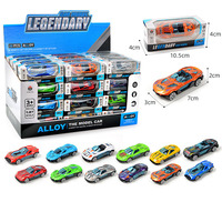 Véhicules miniatures en alliage moulé sous pression OEM 1:64, styles variés, en boîte, petites voitures miniatures, jouets pour garçons, collection