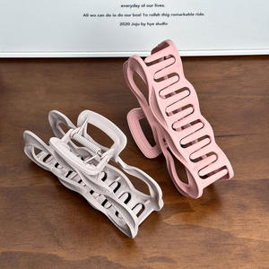 Pince à cheveux carrée de 12,5 cm style coréen, couleur bonbon, mate, antidérapante, à griffes de requin, accessoires de mode pour femmes - Product Image 6