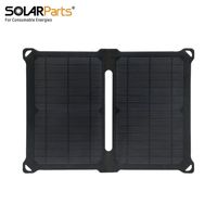 Chargeur solaire pliable intégré mono 14W Panneau facile à transporter pour le camping