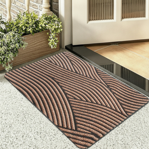 Alfombra de Entrada Moderna de PVC de 50x80cm con Diseño de Ondas 3D, Antideslizante y Lavable, Envío Directo desde la UE, Disponible en Polonia - Product Image 1