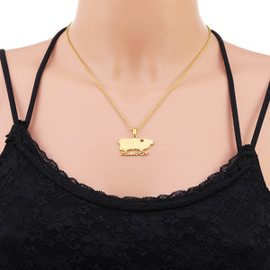 Collar con colgante <span class=keywords><strong>de</strong></span> acero inoxidable chapado en <span class=keywords><strong>oro</strong></span> <span class=keywords><strong>de</strong></span> 18K <span class=keywords><strong>para</strong></span> mujer y <span class=keywords><strong>hombre</strong></span>, collar con diseño <span class=keywords><strong>de</strong></span> mapa <span class=keywords><strong>de</strong></span> <span class=keywords><strong>Puerto</strong></span> <span class=keywords><strong>Rico</strong></span> - Product Image 5