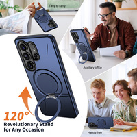 Étui de téléphone magnétique antichoc de haute qualité avec sensation agréable au toucher 360 °   Support rotatif pour Samsung Galaxy S27 Plus S26 Ultra A17 A18 A37