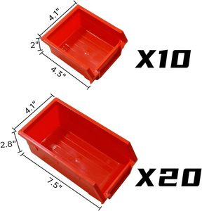 JZD 22 ganci 30 contenitori di stoccaggio in metallo nero sistema di Organizer da parete <span class=keywords><strong>pannello</strong></span> strumento personalizzabile per Garage Workbench OEM prodotto - Product Image 3