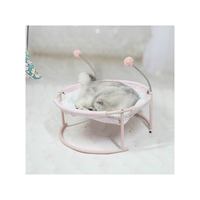 Lits hamac ronds et doux pour chat avec support, lits hamac double face de haute qualité pour chat avec balles de jeu