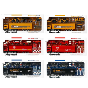 Camión <span class=keywords><strong>de</strong></span> <span class=keywords><strong>Bomberos</strong></span> <span class=keywords><strong>de</strong></span> Juguete <span class=keywords><strong>de</strong></span> Plástico Fundido a Presión para Niños y Tractor Portacontenedores - Product Image 3