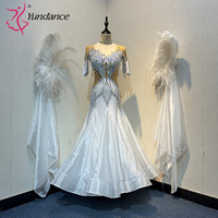 B-24084 personnalisé nouveau blackpool compétition robe de danse de salon haute qualité Chrisanne tissu robes de danse de salon à vendre