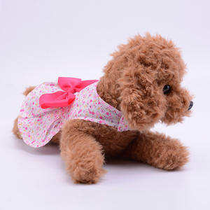 Vente en gros Robe florale pour chien faite à la main bleu rose violet - Product Image 4