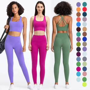 2024 classique sport Sexy solide respirant taille élastique gilet absorbant femmes Fitness entraînement séchage rapide Yoga soutien-gorge haut pour salle de sport - Product Image 1