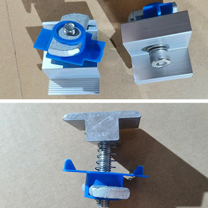 Aluminum Solar <b>Clamp</b> Adjustable Solar End <b>Clamp</b> 30mm 35mm Solar Mounting Accessories Mid <b>Clamp</b> - Product Image 4