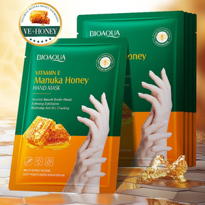 Masque pour les mains et les pieds au miel de Manuka et à la vitamine E BIOAOUA, traitement réparateur et nourrissant, gants pour mains et pieds secs - Product Image 1