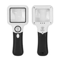 5x 45x Illuminated Magnifier with LED Light UV Lamp Handheld Magnifying Glass Reading Loupe Glass Jewelry Magnifier