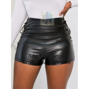 Shorts New Bandage Pu Women's <strong>Ather</strong> Pants Black <strong>Ather</strong> - Product Image 4