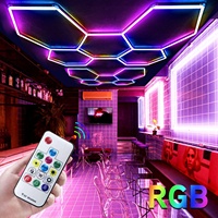 Garage de vente d'usine professionnel rgb a mené la lumière d'hexagone 2023 nouvelle lumière menée de tube de haute qualité rgb