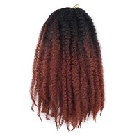 Extensions synthétiques de dreadlocks en fibre haute température teintée de 14 pouces pour hommes/femmes, paquets complets de locs permanents, style bohème