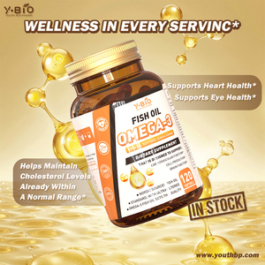 מכירה ישירה מהמפעל, תמיכה בקמעונאות, ציפוי אנטי-אימונטי, שמן דגים טבעי מים עמוקים, אומגה <span class=keywords><strong>3</strong></span>, כמוסות רכות, 120 כמוסות רכות, למבוגרים, משלוח מהיר - Product Image 2