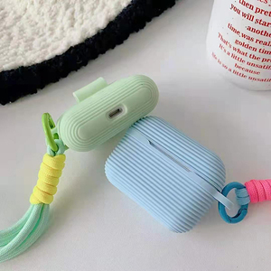 Funda de Silicona para Auriculares, Colorida y Moderna, con Correa Trenzada de Diseño, para Airpods Pro 2 3 - Product Image 5