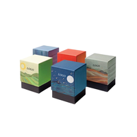 Boîte d'emballage en papier d'huile essentielle de parfum Utilisation cosmétique et soins de la peau avec impression en feuille d'or Comprend un insert en mousse pour les cadeaux