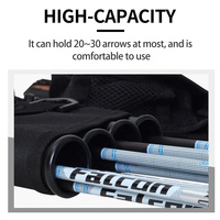 STARCN Archery – Carquois à 4 tubes en tissu Oxford, grande capacité, à porter à l'épaule ou à la taille, pour tir avec arc à poulies ou arc classique