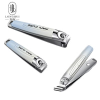 Ensemble de coupe-ongles Longhui avec logo personnalisé 5 en 1, coupe-ongles en acier inoxydable de haute qualité, outils professionnels, kit de manucure avec sac
