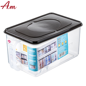 Cheap customized 5l square type plastic airtight dry food container storage box