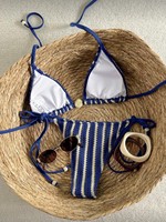 Ensemble bikini deux pièces OEM/ODM personnalisé pour femme, taille haute, grande taille, pour la plage, avec effet ventre plat - Maillot de bain enveloppant