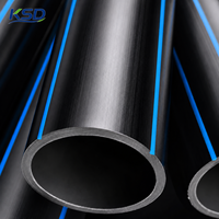 Tuyau en PE100 HDPE PN16 PN10 SDR11 SDR17 avec logo personnalisé, directement de l'usine, pour projets professionnels
