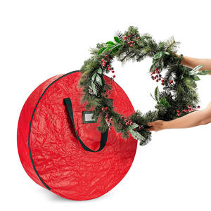 Bolsa de Almacenamiento para Coronas Navideñas, Ecológica, Duradera y Sostenible, Bolsa de Regalo con Campanas - Product Image 5