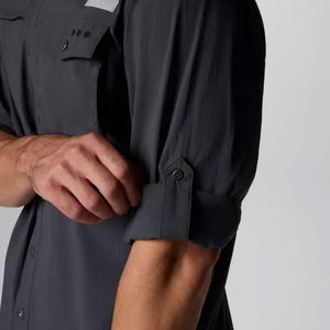 Camisa de pesca de poliéster con botones, impermeable, con capucha, estampado hawaiano extra grande, de alta calidad, MOQ bajo, venta al por mayor. - Product Image 5