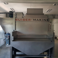 SUISER MAKINE Rostmachine voor noten, zaden, fruit & groenten van roestvrij staal, capaciteit 1500 kg/uur, gasaangedreven