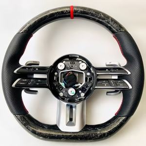 Volant en fibre de carbone forgé personnalisé pour <span class=keywords><strong>Mercedes</strong></span> Benz AMG GT W223 W213 W205 W204 G63 E6 X290 GLA45 W206 G65 A45 - Product Image 6