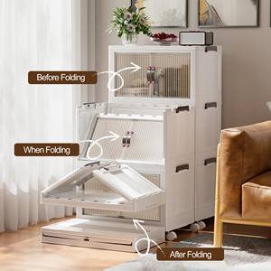 أدراج تخزين بلاستيكية منزلية حديثة قابلة للفصل ومتعددة الوظائف، منظم ألعاب ووجبات خفيفة قابل للطي للخزانة وغرفة المعيشة والسرير - Product Image 4