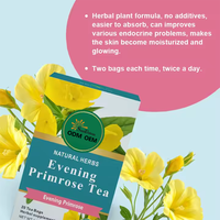 Thé aux herbes biologique préféré transfrontalier, saveur mélangée, à l'onagre, pour soulager les inconforts et les bouffées de chaleur de la ménopause