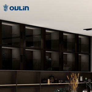 현대 현대 인기있는 디자인 유리 도어 주방 캐비닛 - Product Image 4