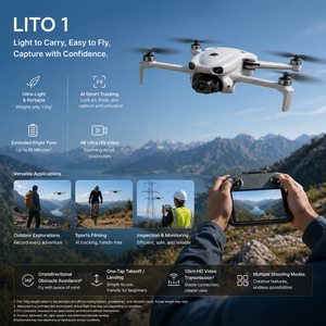 Drone pliable Lito X1 avec caméra 4K |   Quadricoptère FPV RC avec système <span class=keywords><strong>d</strong></span>'évitement <span class=keywords><strong>d</strong></span>'obstacles LiDAR et GPS |   Vente en gros de <span class=keywords><strong>drones</strong></span> pour le B2B - Product Image 4