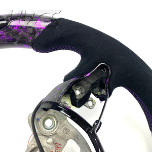 Accesorios Interiores para Automóviles, Volante Deportivo de Fibra de Carbono Forjado para Hyundai Elantra <span class=keywords><strong>N</strong></span> I30N I20n con Pantalla LED de RPM - Product Image 5